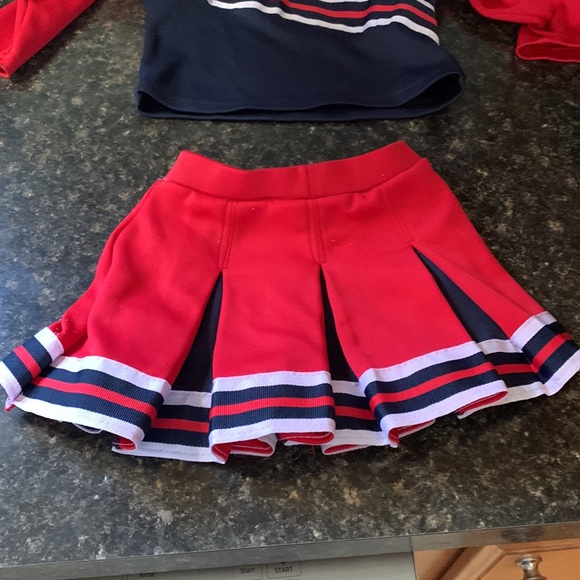 Toddler cheerleading outfit red white and blue - Picture 2 of 4